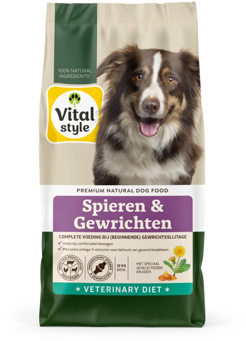 Spier & Gewricht Hondenvoer - 2 x 12 kg - Voordeelverpakking fra VitalStyle – produktbillede