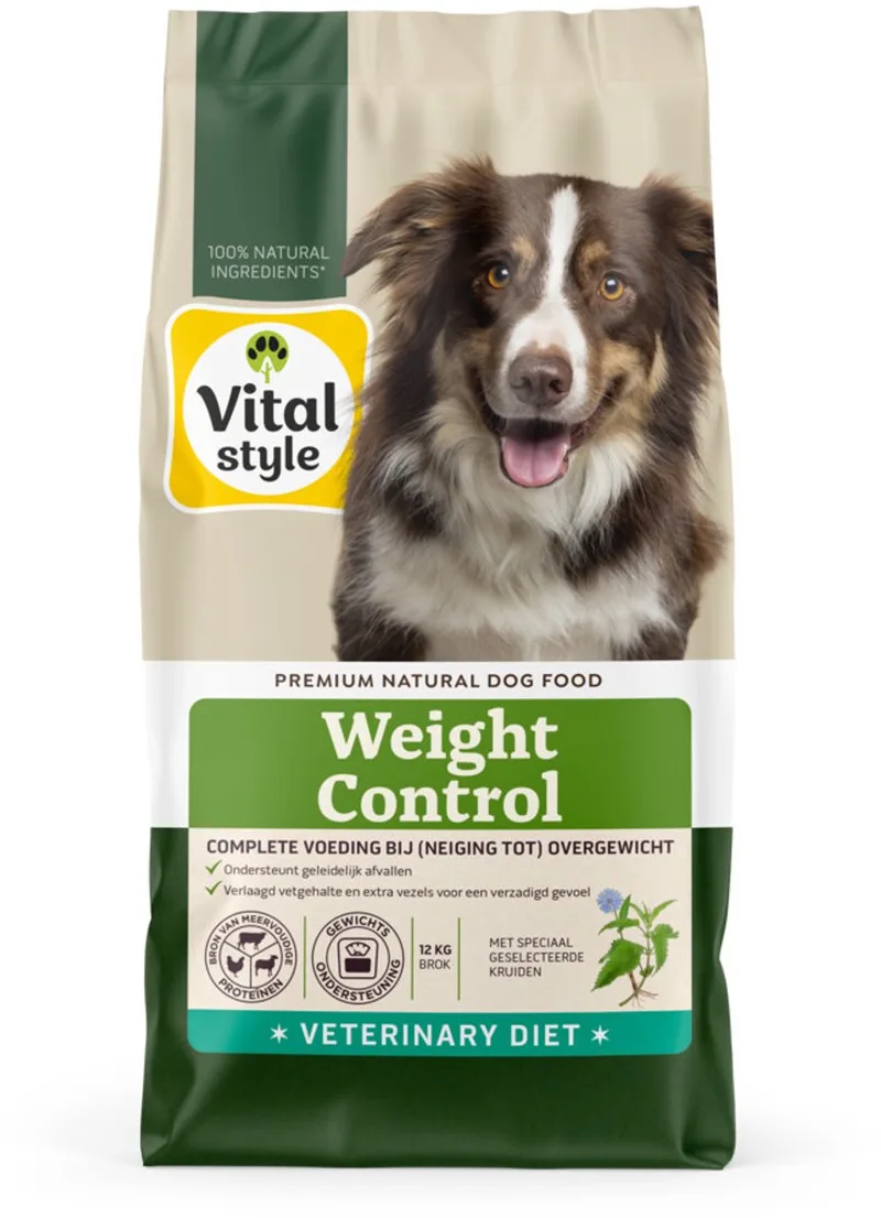 Weight Control Hondenvoer - 2 x 12 kg - Voordeelverpakking de VitalStyle – photo produit
