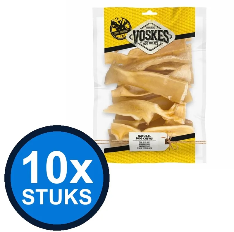 10x Voskes Runderkophuid - Hondensnack - 500g de Voskes – photo produit