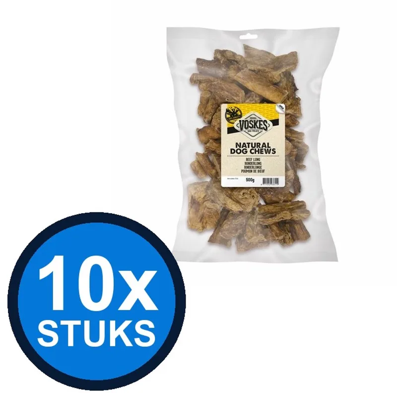 10x Voskes Runderlong - Hondensnack - 500g by Voskes – product photo