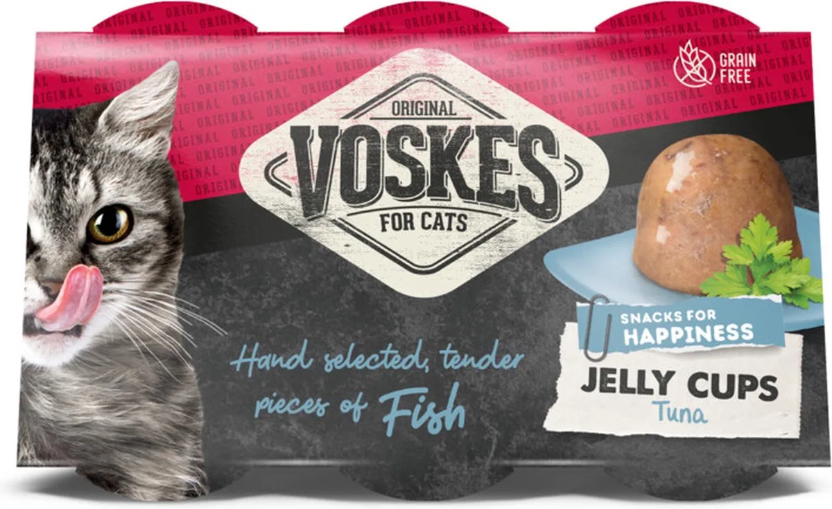 12x Voskes Tender Pieces Tonijn 6 x 25 gr de Voskes – photo produit