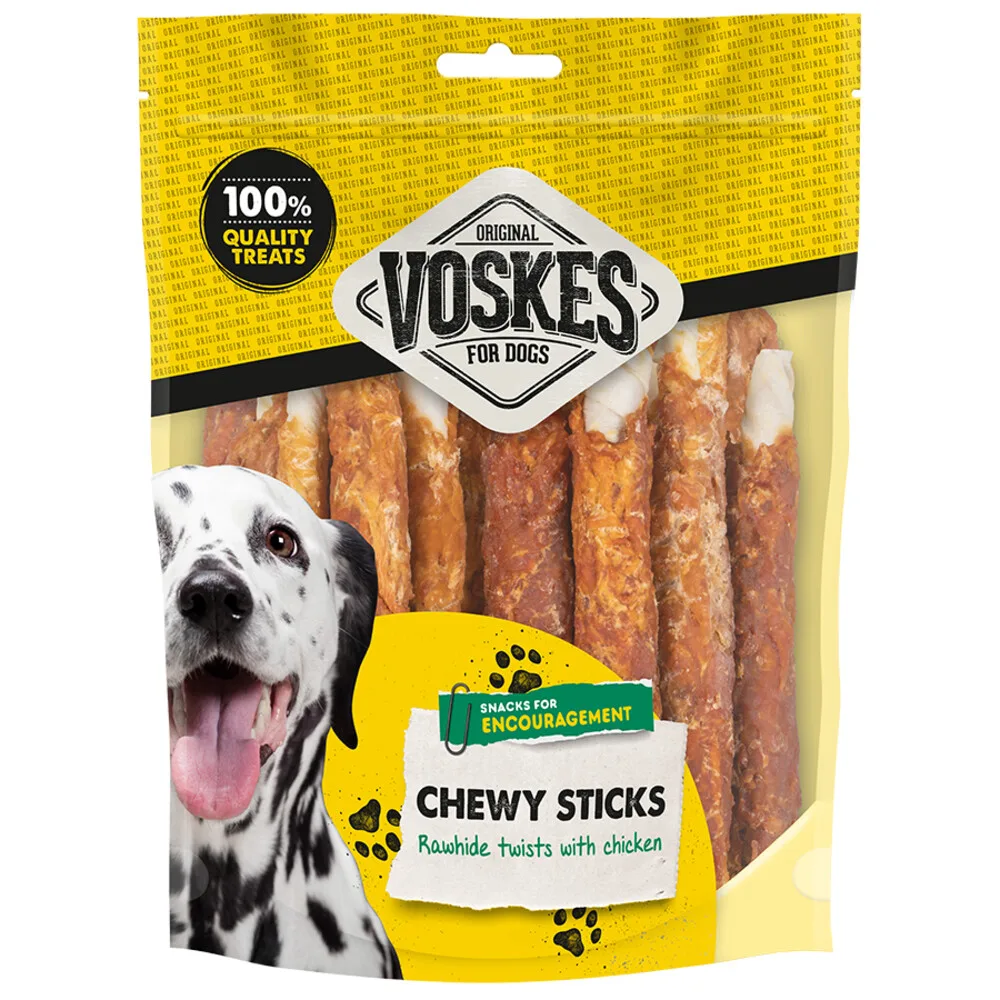 15x Voskes Hondensnack Sticks Kip 17 cm 12 stuks van Voskes – productfoto