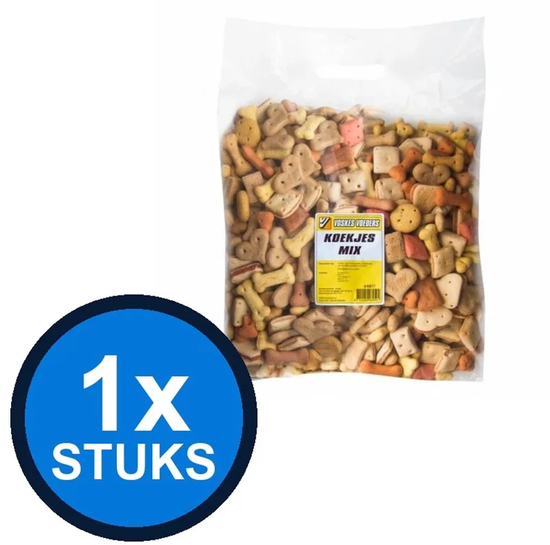 1x Voskes Koekjesmix - Hondensnack - 2kg de Voskes – photo produit