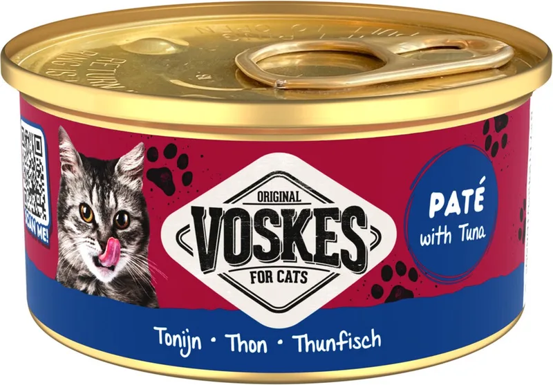 24x Voskes Kattenvoer Nat Paté Tonijn 85 gr von Voskes – Produktfoto