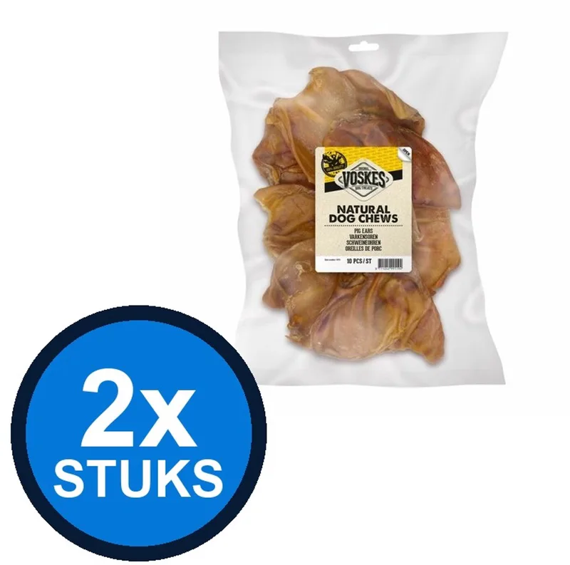 2x Voskes Varkensoren - Hondensnack - 10 stuks von Voskes – Produktfoto