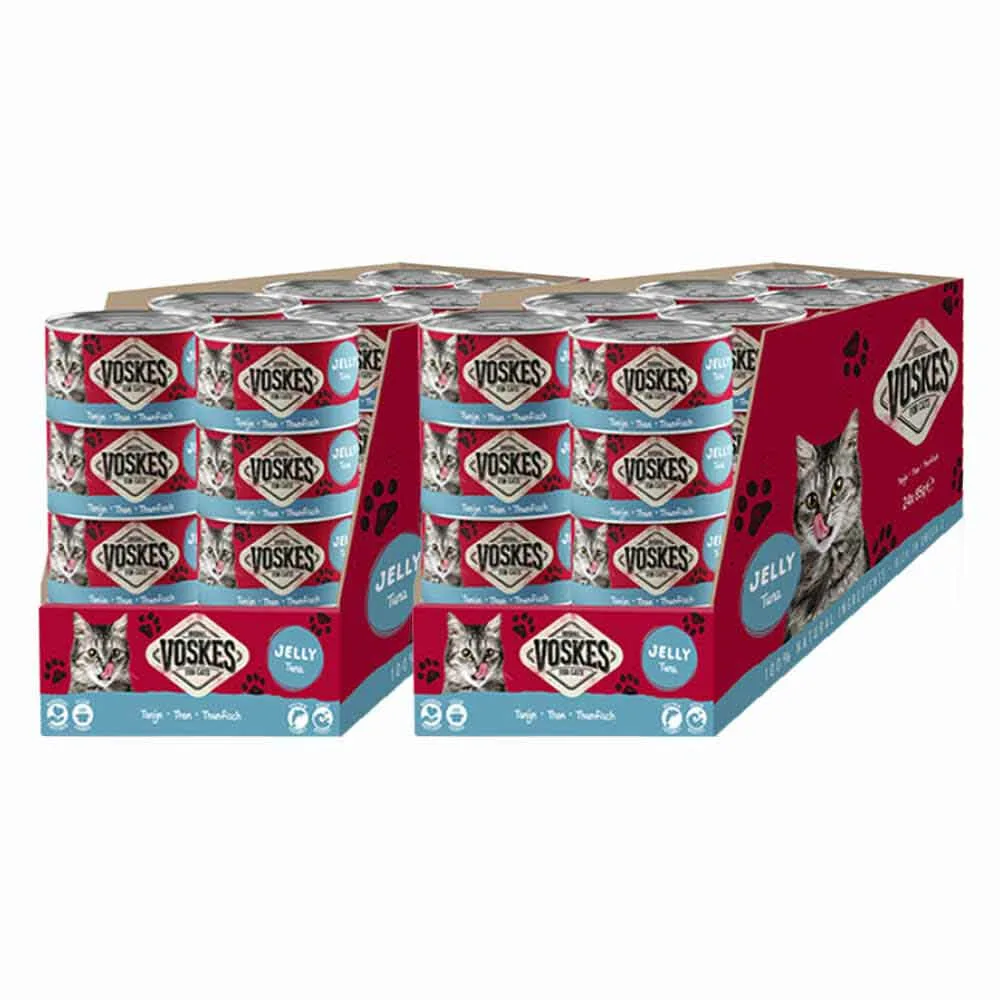 48x Voskes Kattenvoer Nat Tonijn 85 gr från Voskes – produktbild