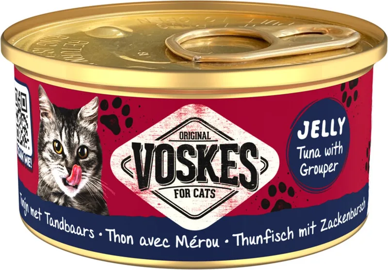 48x Voskes Kattenvoer Nat Tonijn met Tandbaars 85 gr de Voskes – photo produit