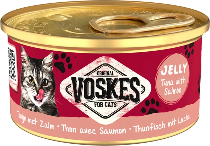 48x Voskes Kattenvoer Nat Tonijn met Zalm 85 gr by Voskes – product photo