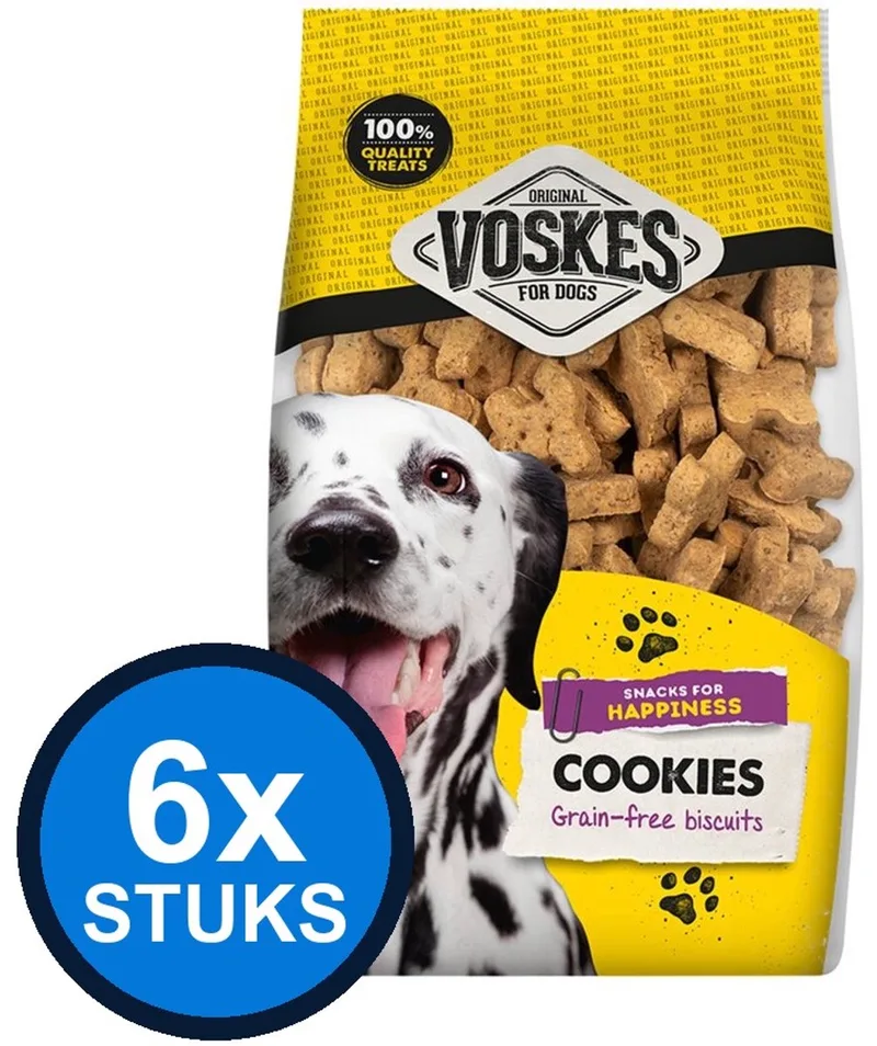 6x Voskes Graanvrije Koekjes - Hondensnack - 400g de Voskes – photo produit