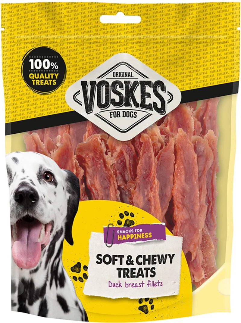Hondensnack Eendenborst - 15 x 400 gr - Voordeelverpakking de Voskes – photo produit