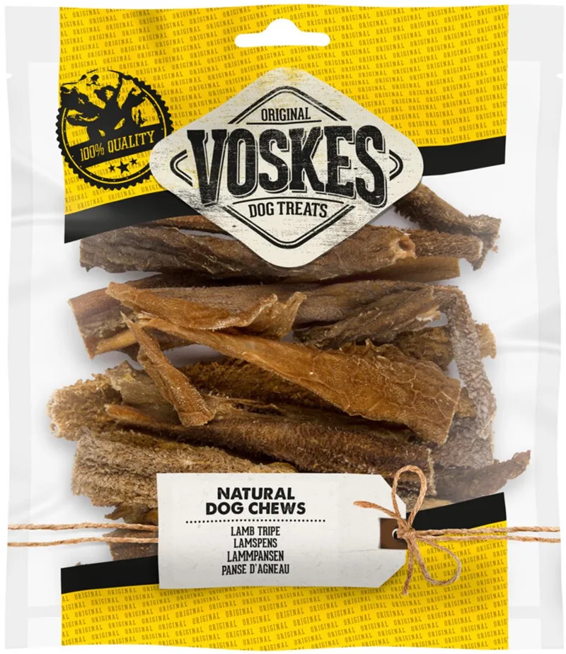 Hondensnack Lamspens - 12 x 100 gr - Voordeelverpakking de Voskes – photo produit
