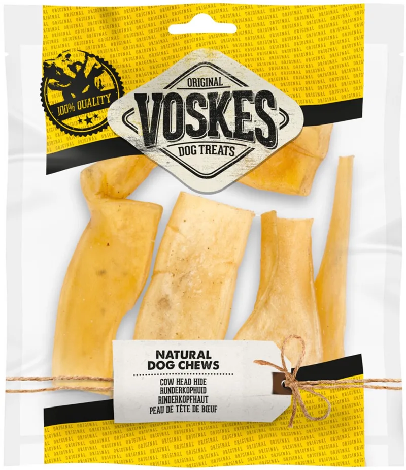 Hondensnack Runderkophuid - 12 x 100 gr - Voordeelverpakking de Voskes – photo produit