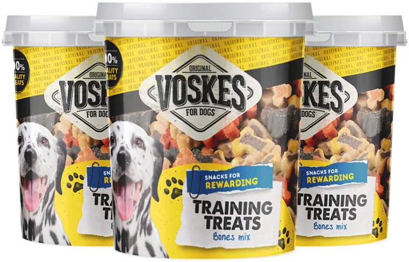 Hondensnack Training Mix Pot - 3 x 500 gr - Voordeelverpakking von Voskes – Produktfoto