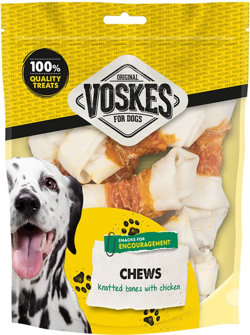 Hondensnacks Blanke Kauwknopen Met Kip - 10 stuks by Voskes – product photo