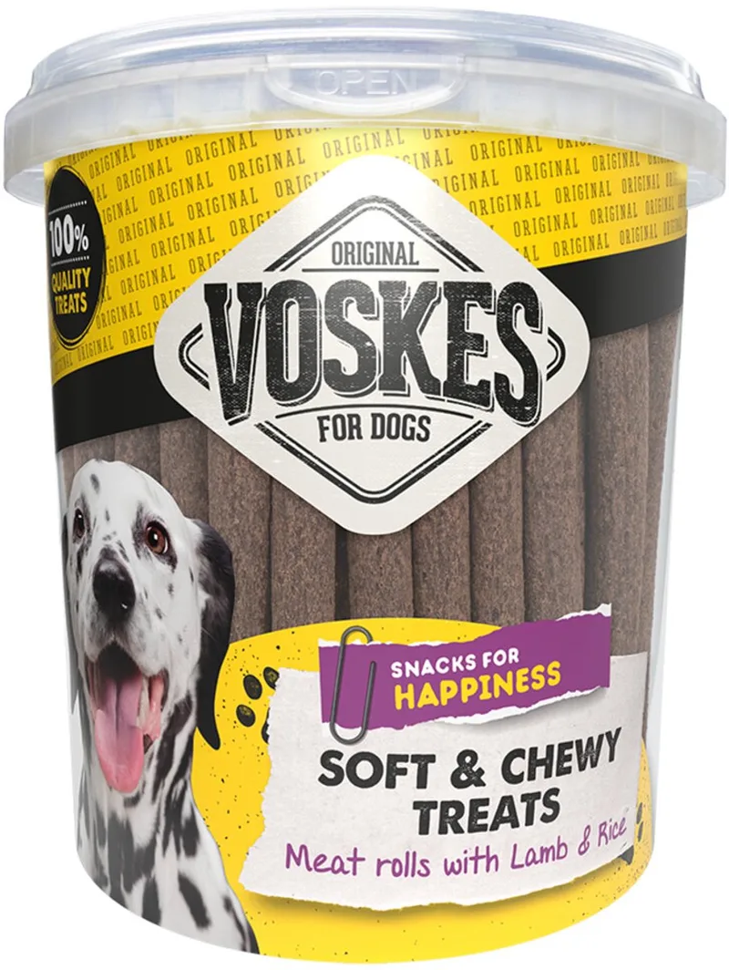 Hondensnacks Emmer Vleesrol Lam - Rijst - 600 gr by Voskes – product photo
