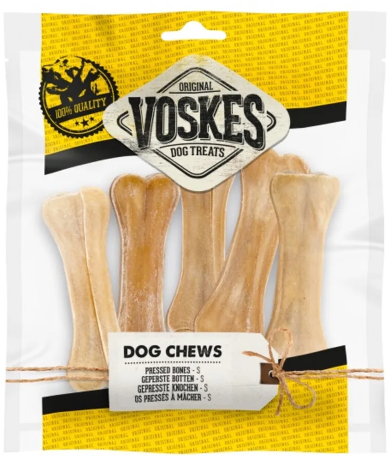 Hondensnacks Geperste Botten Small - 3 x 5 stuks - Voordeelverpakking de Voskes – photo produit
