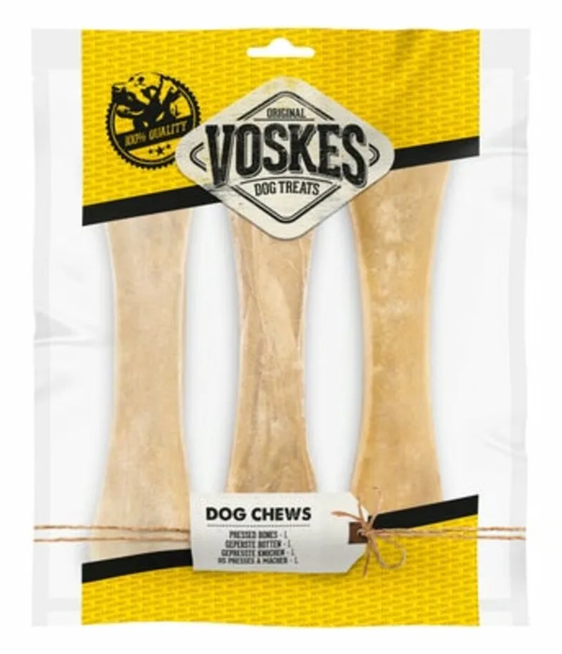 Hondensnacks Geperste Botten XL - 3 stuks de Voskes – photo produit