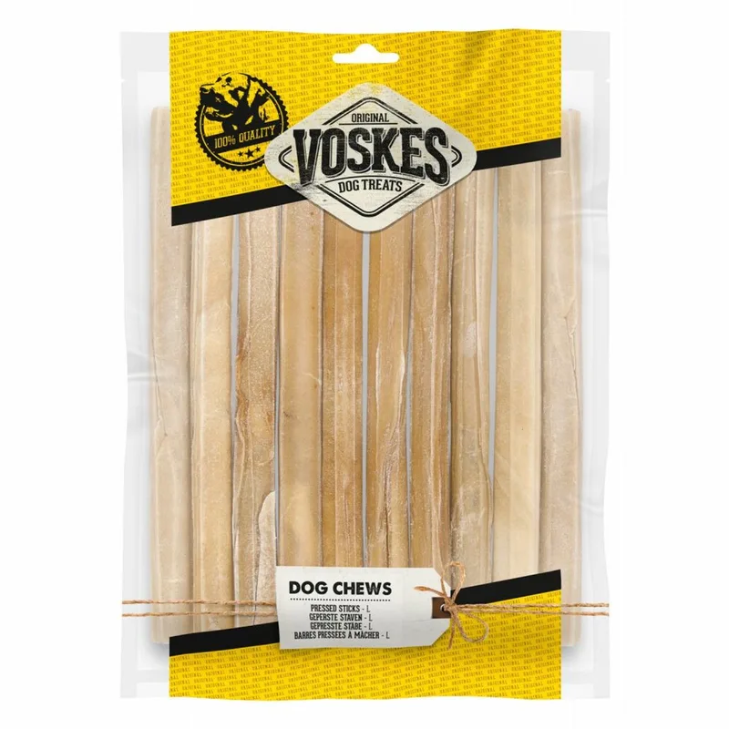 Hondensnacks Geperste Staven L - 10 x 10 stuks - Voordeelverpakking von Voskes – Produktfoto