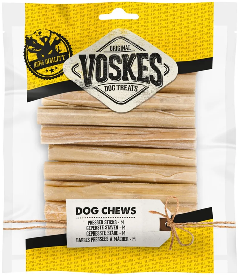 Hondensnacks Geperste Staven M - 10 x 10 stuks - Voordeelverpakking von Voskes – Produktfoto