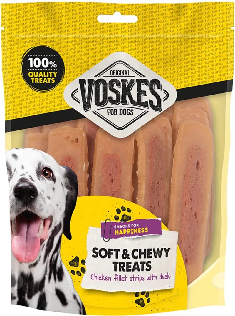 Hondensnacks Kipfilet Eend - 400 gr van Voskes – productfoto