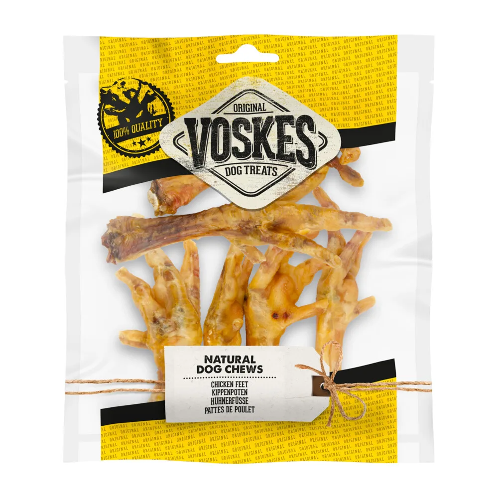 Hondensnacks Kippenpoten 100 gr de Voskes – photo produit