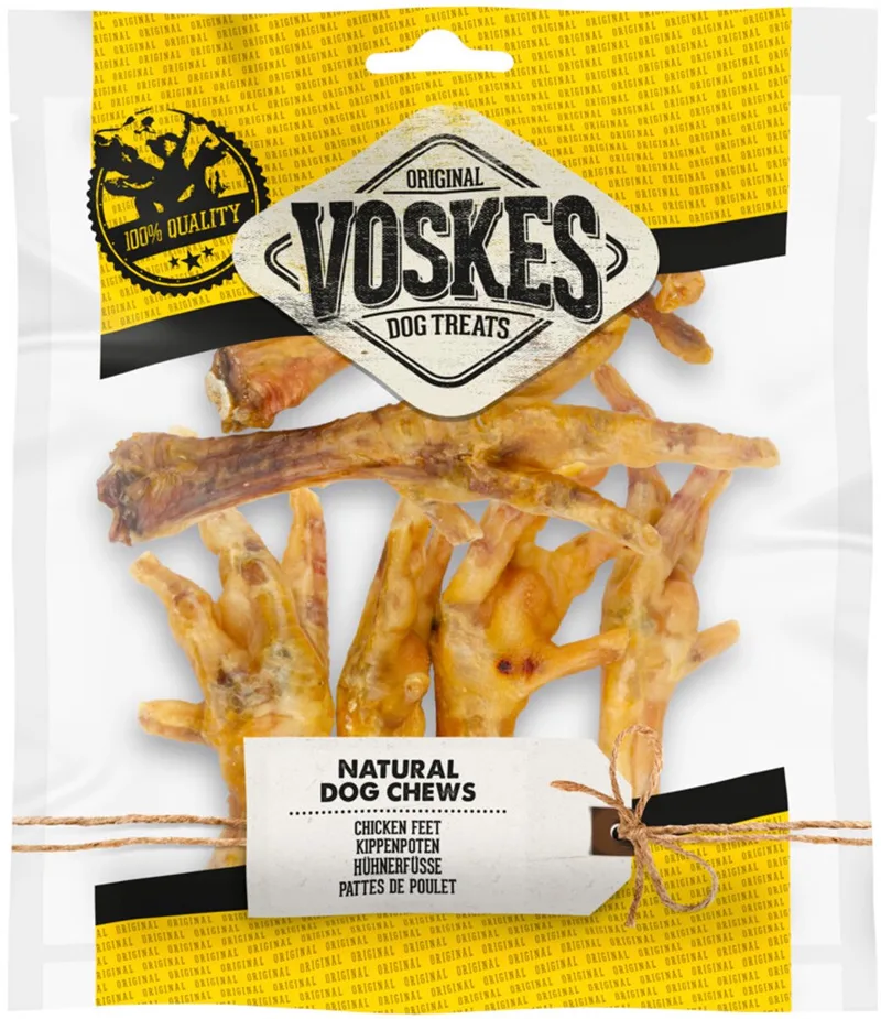 Hondensnacks Kippenpoten - 12 x 100 gr - Voordeelverpakking by Voskes – product photo
