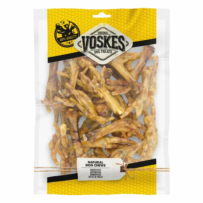 Hondensnacks Kippenpoten - 3 x 500 gr - Voordeelverpakking fra Voskes – produktbillede