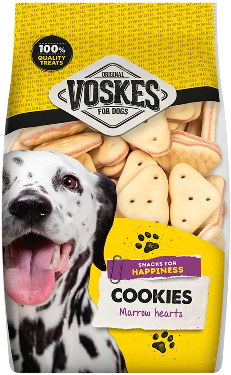 Hondensnacks Merg Hartjes - 400 gr van Voskes – productfoto