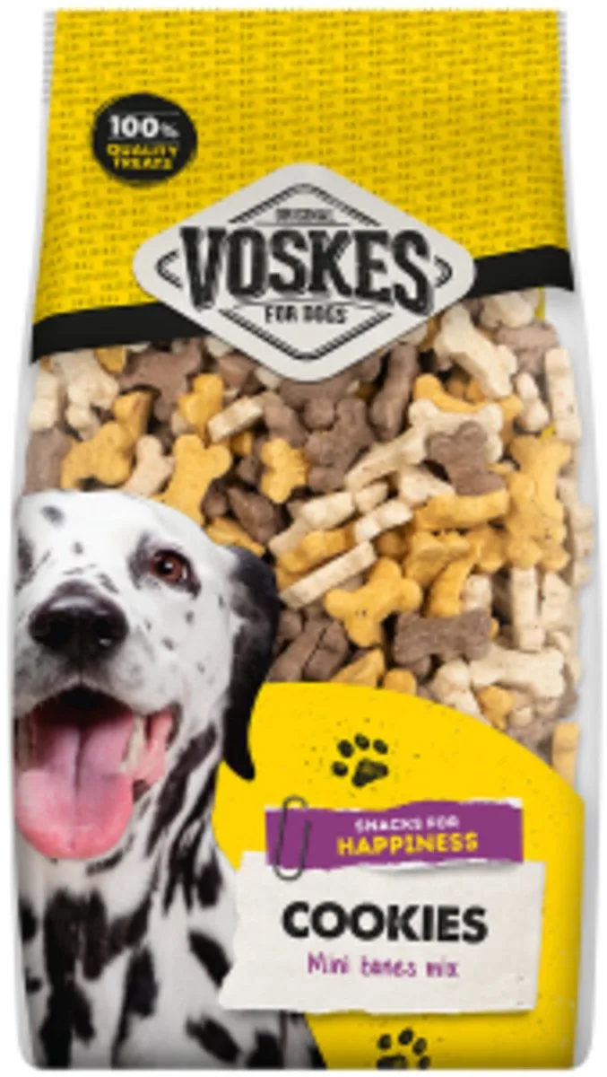 Hondensnacks Mini Kluifjes Mix - 3 x 750 gr - Voordeelverpakking de Voskes – photo produit