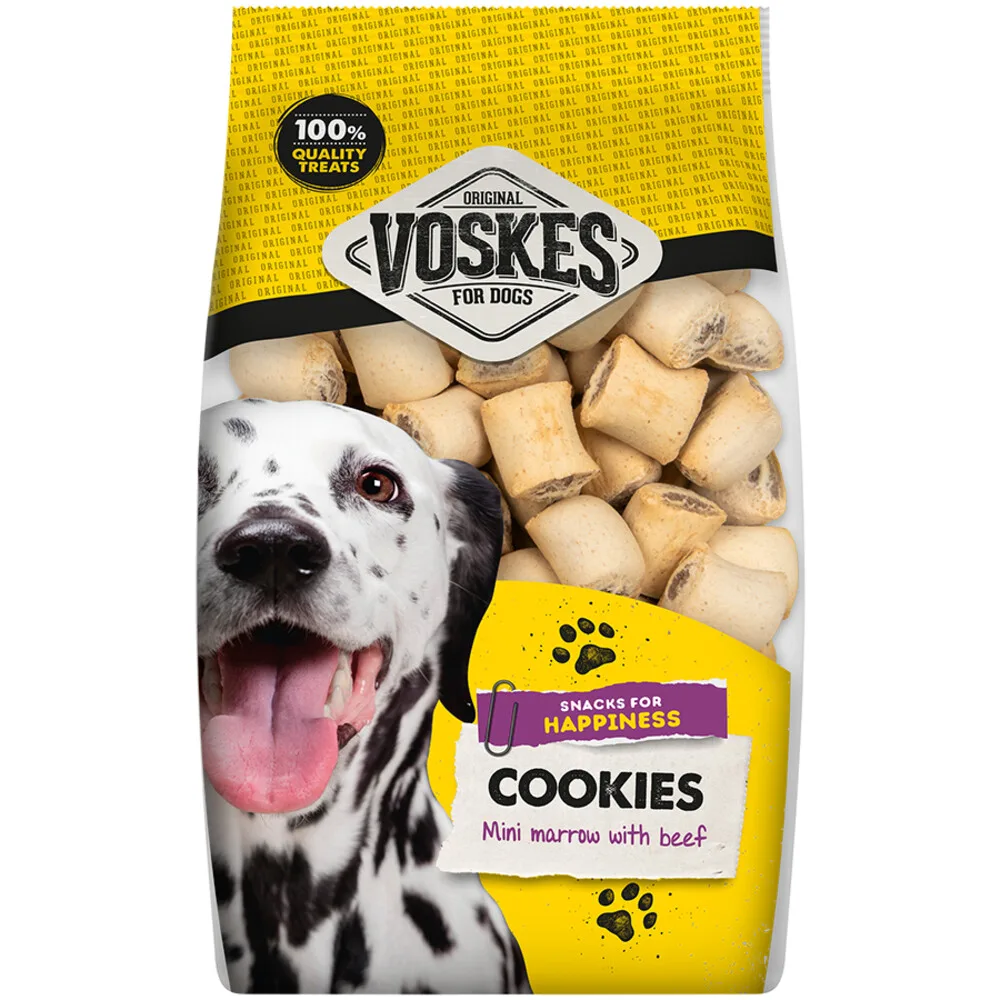 Hondensnacks Mini Merg Rund 400 gr van Voskes – productfoto