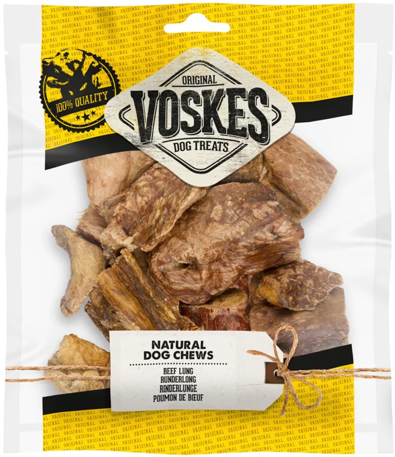 Hondensnacks Runderlong - 12 x 100 gr - Voordeelverpakking de Voskes – photo produit
