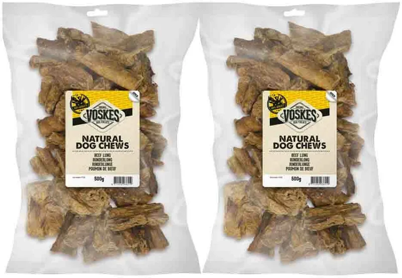 Hondensnacks Runderlong - 2 x 500 gr - Voordeelverpakking by Voskes – product photo