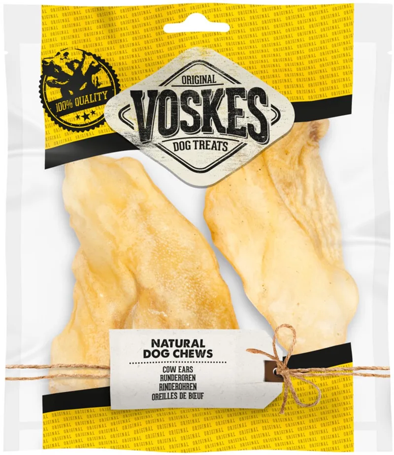 Hondensnacks Runderoren - 12 x 2 stuks - Voordeelverpakking von Voskes – Produktfoto