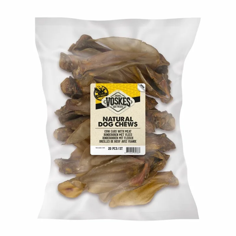 Hondensnacks Runderoren met Vlees - 8 x 20 stuks - Voordeelverpakking by Voskes – product photo