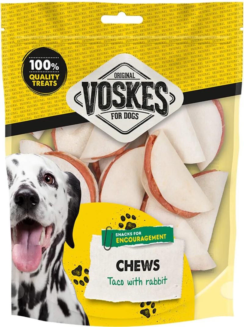 Hondensnacks Taco met Konijn - 2 x 400 gr - Voordeelverpakking fra Voskes – produktbillede