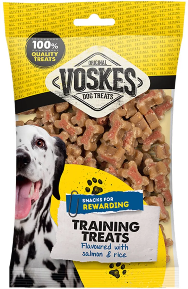 Hondensnacks Training Zalm en Rijst - 14 x 200 gr - Voordeelverpakking van Voskes – productfoto
