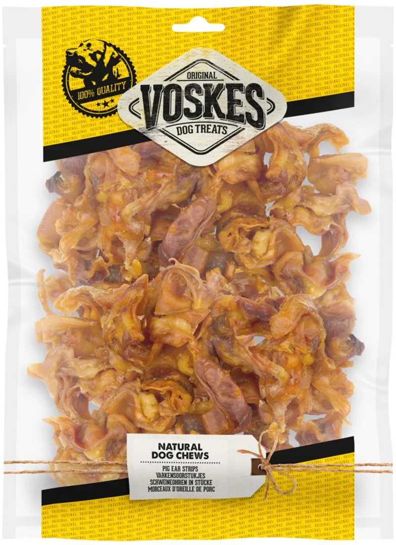 Hondensnacks Varkensoorstukjes - 15 x 700 gr - Voordeelverpakking fra Voskes – produktbillede