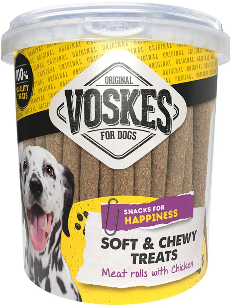 Hondensnacks Vleesrol Kip - 600 gr by Voskes – product photo