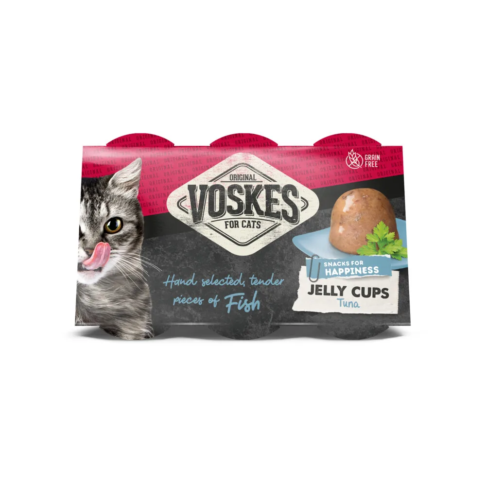 Jelly Cups Tonijn 6 x 25 gr by Voskes – product photo