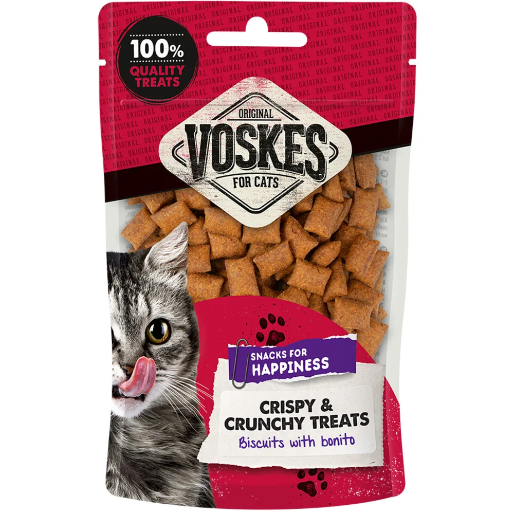 10x Voskes Kattensnack Crispy & Crunchy Bonito 60 gr van Voskes – productfoto