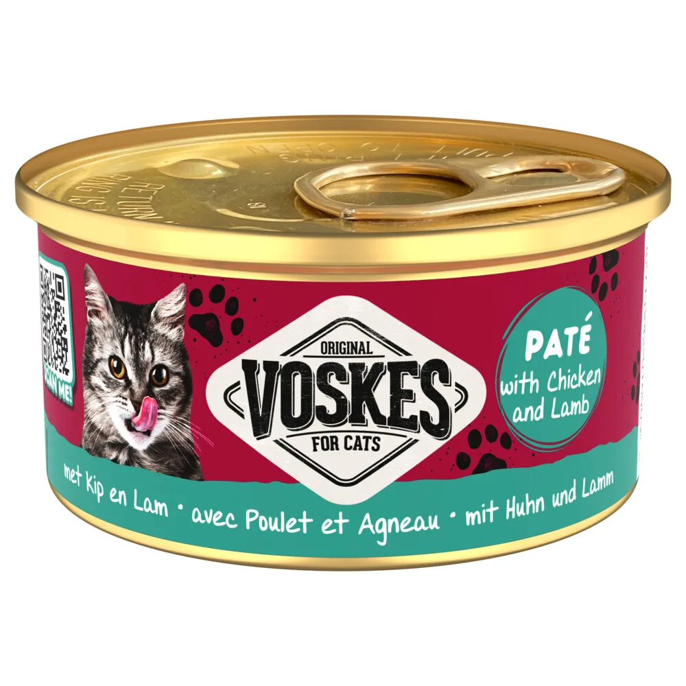 Kattenvoer Nat Paté Kip & Lam 85 gr by Voskes – product photo