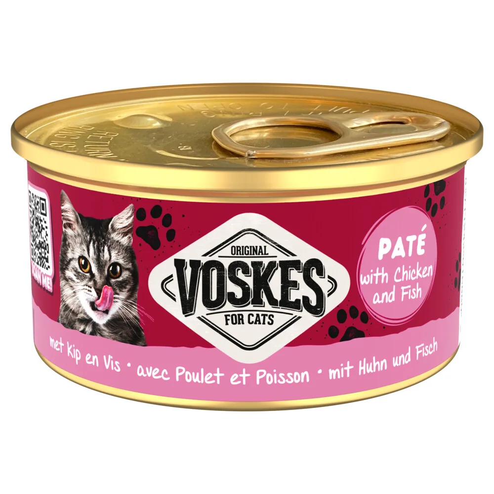 Kattenvoer Nat Paté Kip & Vis 85 gr by Voskes – product photo
