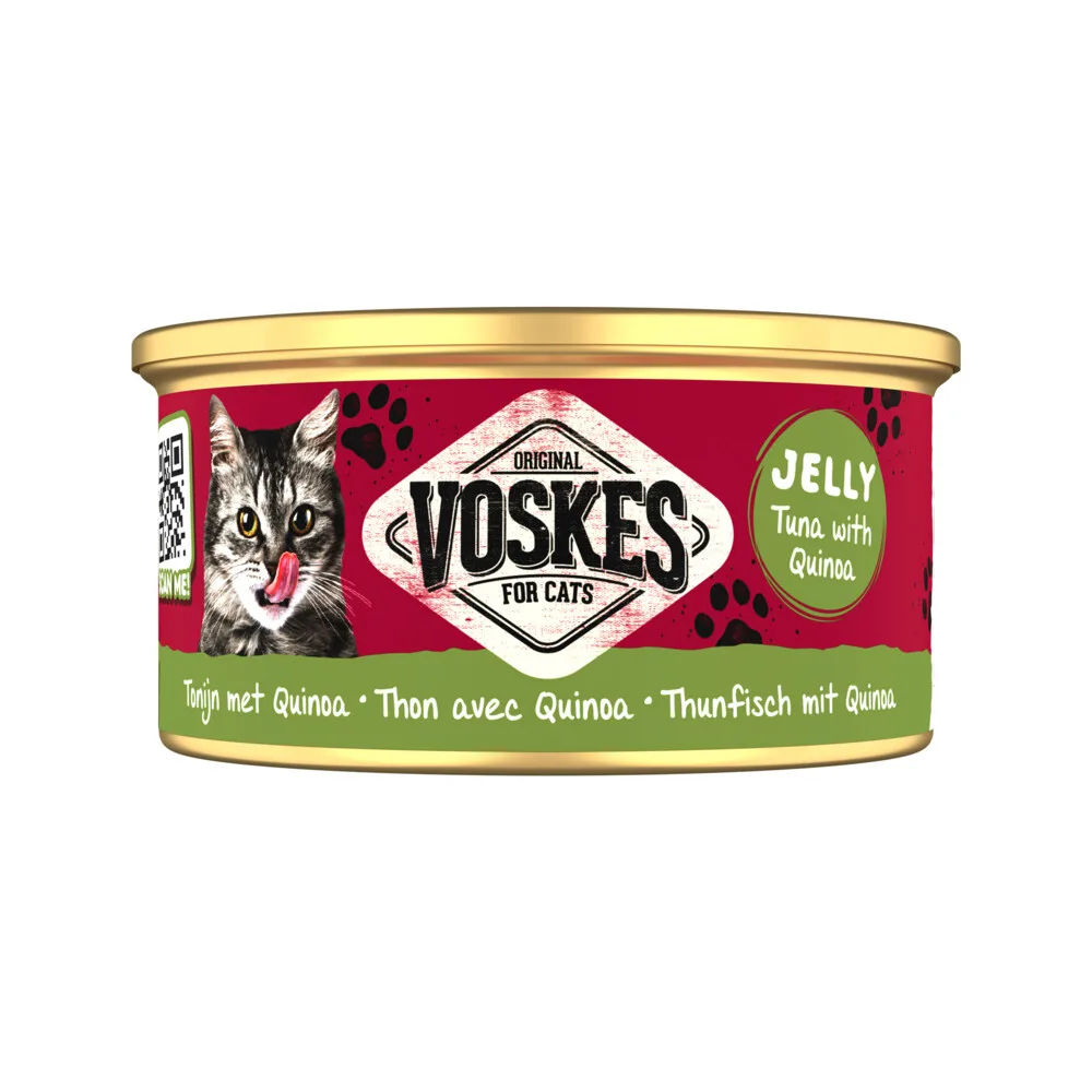 Kattenvoer Nat Tonijn met Quinoa 85 gr de Voskes – photo produit