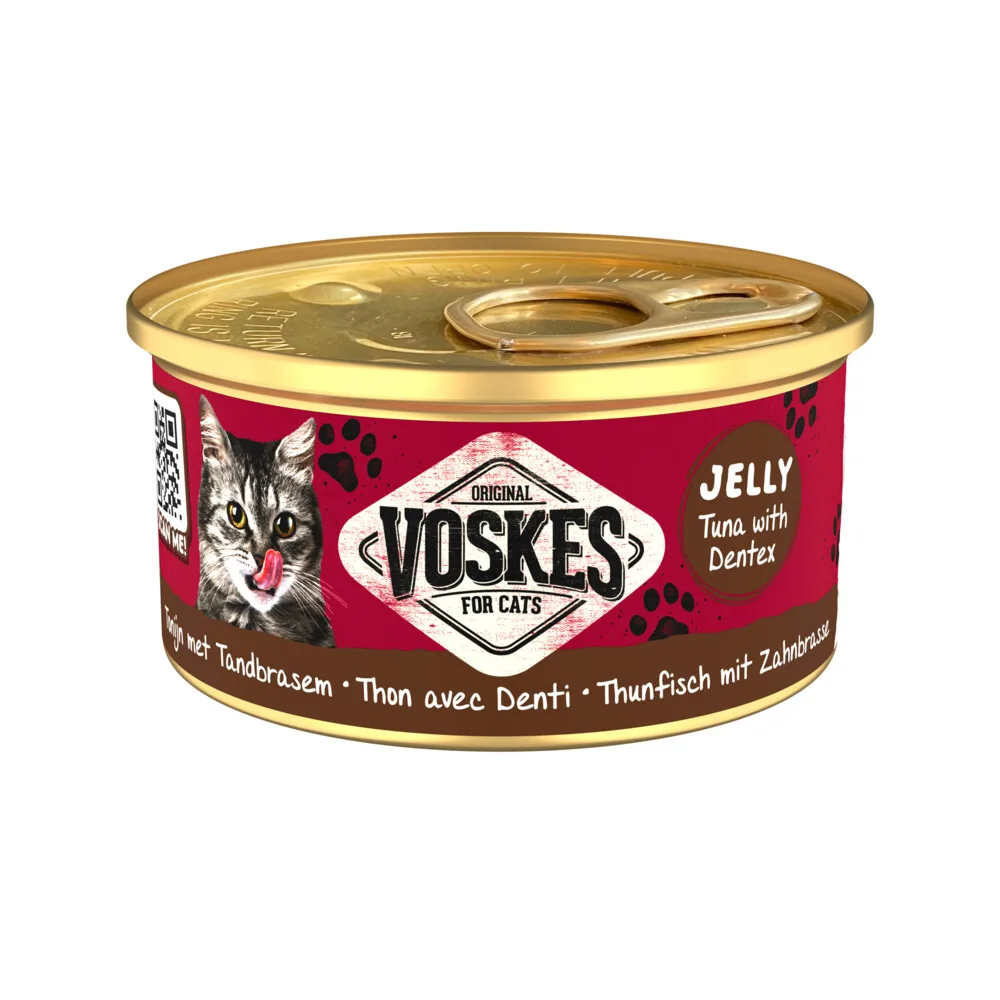Kattenvoer Nat Tonijn met Tandbrasem 85 gr van Voskes – productfoto