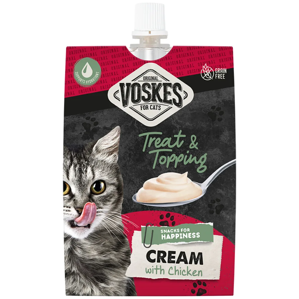 Original Cream Kattensnack Kip 90 gr van Voskes – productfoto