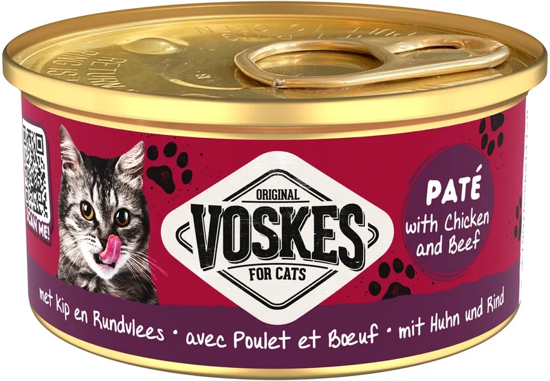Paté Kattenvoer - Kip - 24 x 85 g by Voskes – product photo