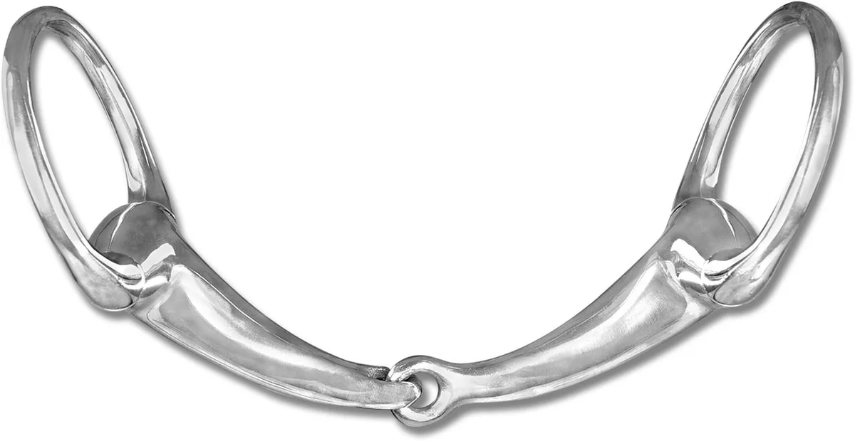 Anatomical Eggbutt Bit, Solid 12,5 cm Bustrens by Waldhausen in Silver – product photo