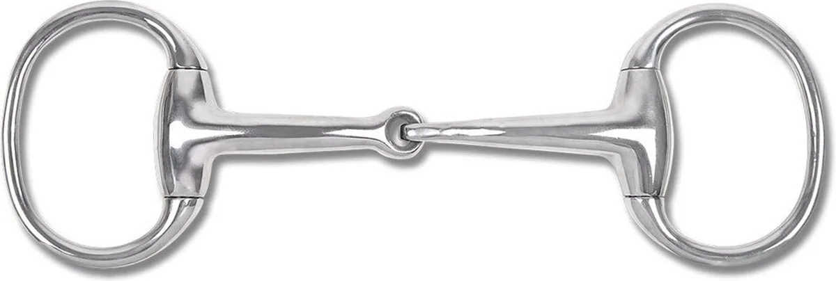 Anatomical Eggbutt Bit, Solid 13,5 cm Bustrens by Waldhausen in Silver – product photo