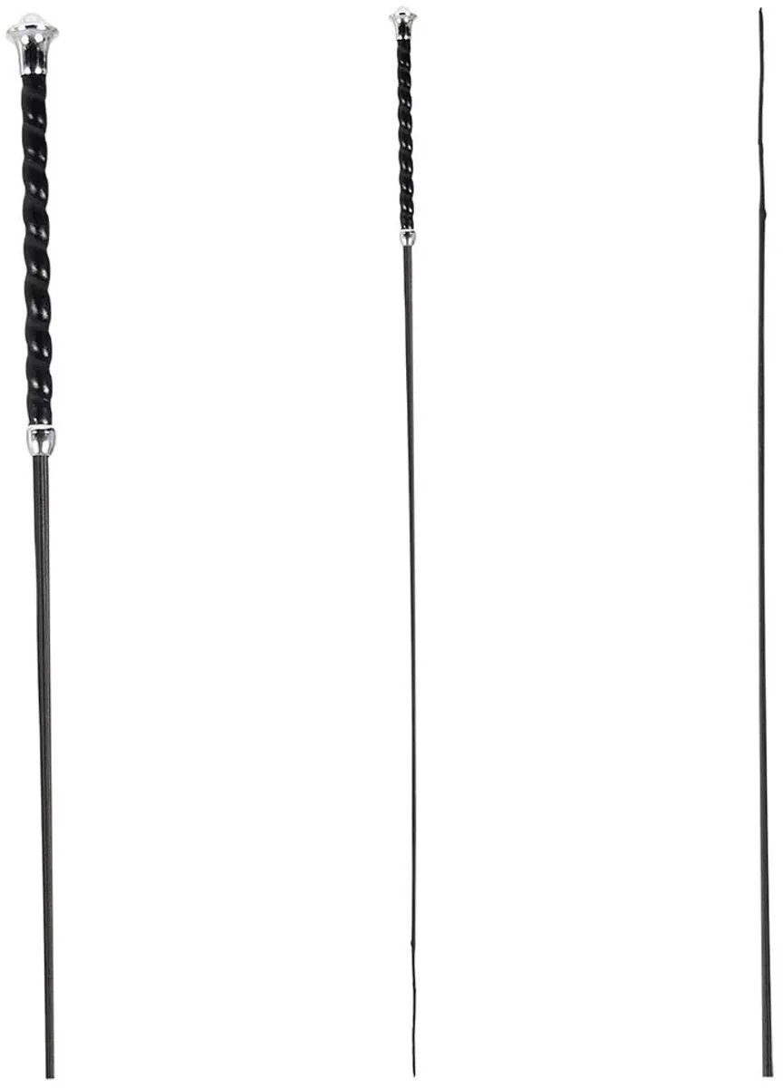Classic Dressuur Rijzweep Zilver 120 cm de Waldhausen en Noir – photo produit
