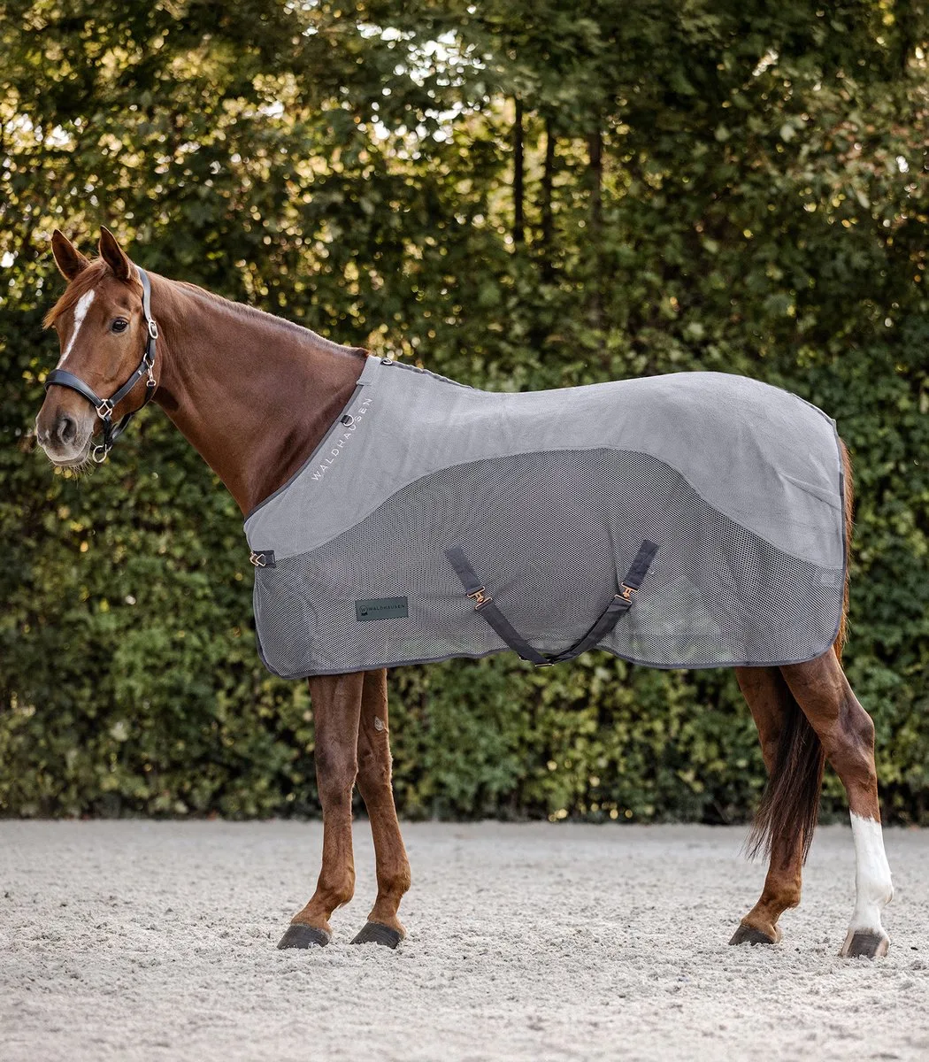 COMFORT FLEECE-COOLERDEKEN de Waldhausen en Gris – photo produit